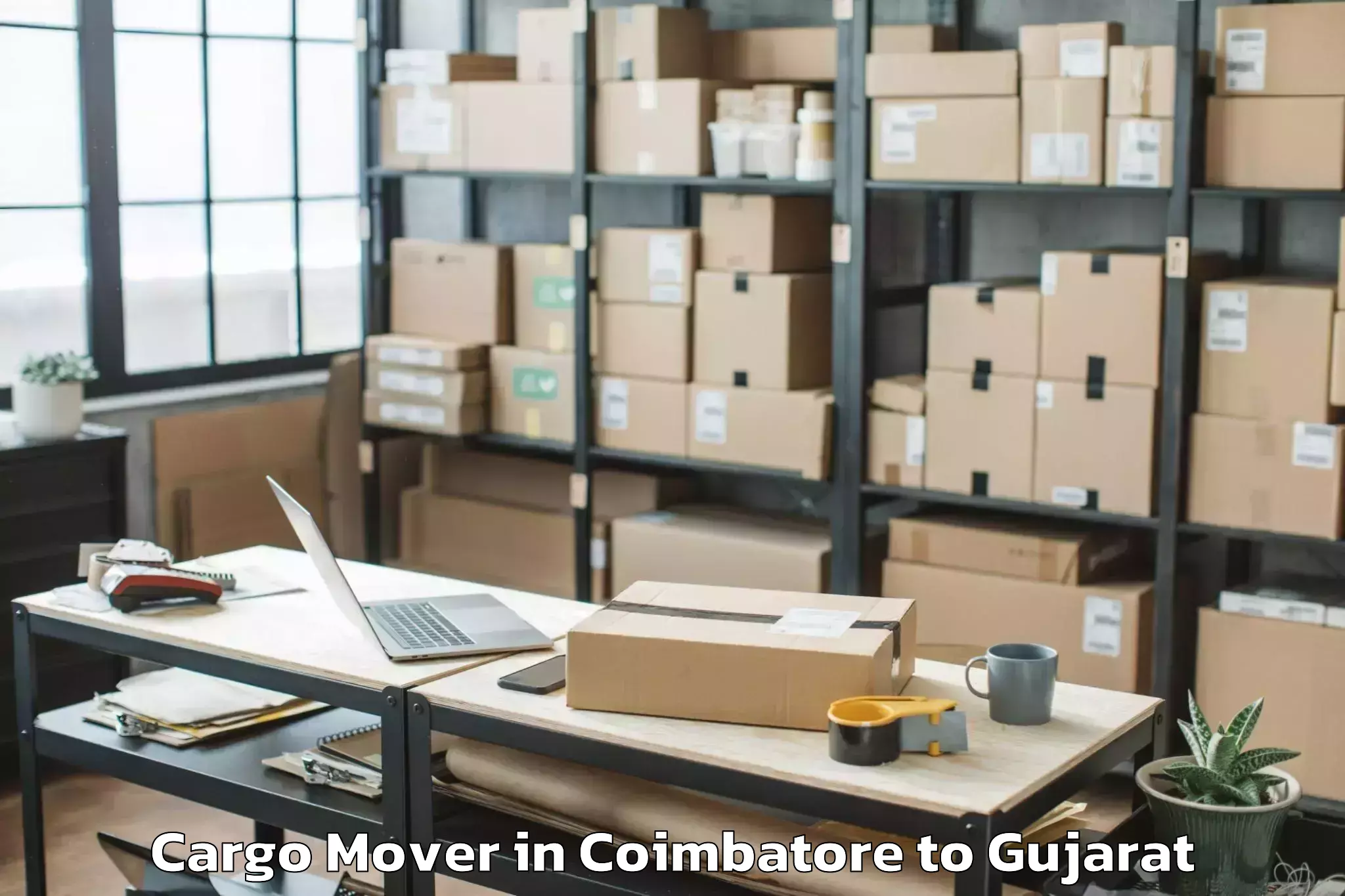 Book Coimbatore to Bhavnagar Cargo Mover Online